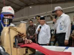 Ditinjau Wakil Presiden Ma'ruf Amin, Produksi Karpet Mobil-Mobil Ternama Dunia Ternyata di Pasuruan