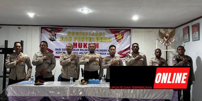 POLRES PEGUNUNGAN ARFAK GELAR SOSIALISASI DAN PENYULUHAN HUKUM KEPADA PERSONEL